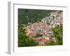 Hillside Town View, Agiasos, Lesvos, Mytilini, Aegean Islands, Greece-Walter Bibikow-Framed Photographic Print