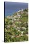 Hillside Village by the Sea, St. Lucia, Windward Islands, West Indies, Caribbean, Central America-Eleanor Scriven-Stretched Canvas