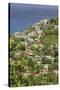 Hillside Village by the Sea, St. Lucia, Windward Islands, West Indies, Caribbean, Central America-Eleanor Scriven-Stretched Canvas