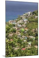 Hillside Village by the Sea, St. Lucia, Windward Islands, West Indies, Caribbean, Central America-Eleanor Scriven-Mounted Photographic Print