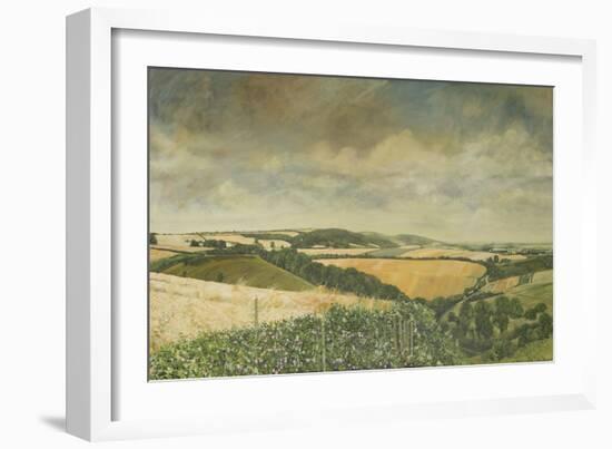 Hilltop Farm, North Stoke, 1995-Margaret Hartnett-Framed Giclee Print