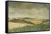 Hilltop Farm, North Stoke, 1995-Margaret Hartnett-Framed Stretched Canvas