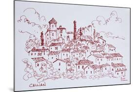 Hilltop town of Callian, south of France-Richard Lawrence-Mounted Photographic Print