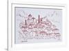 Hilltop town of Callian, south of France-Richard Lawrence-Framed Photographic Print