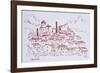 Hilltop town of Callian, south of France-Richard Lawrence-Framed Photographic Print