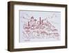 Hilltop town of Callian, south of France-Richard Lawrence-Framed Photographic Print