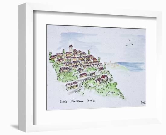 Hilltop village of Cabris, Provence, France-Richard Lawrence-Framed Photographic Print