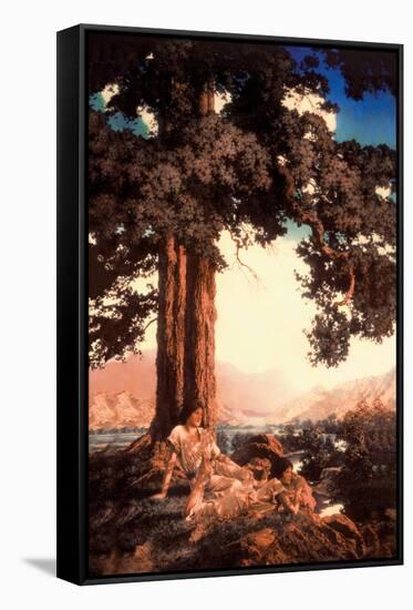 Hilltop-Maxfield Parrish-Framed Stretched Canvas