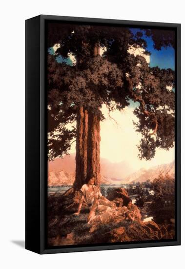 Hilltop-Maxfield Parrish-Framed Stretched Canvas