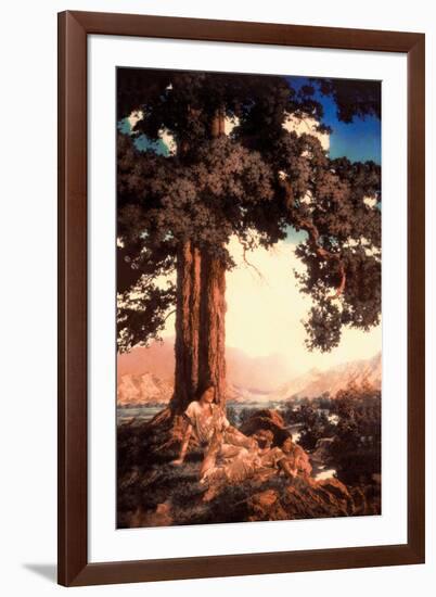 Hilltop-Maxfield Parrish-Framed Art Print