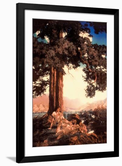 Hilltop-Maxfield Parrish-Framed Art Print