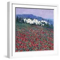 Hilltown in Tuscany-Hazel Barker-Framed Giclee Print