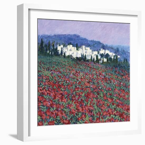 Hilltown in Tuscany-Hazel Barker-Framed Giclee Print