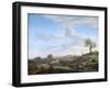 Hilly Landscape with a High Road, 1660-70-Adriaen van de Velde-Framed Giclee Print