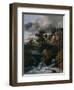 Hilly Landscape with a Waterfall-Jacob Isaacksz Van Ruisdael-Framed Giclee Print