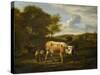Hilly Landscape with Cows-Adriaen van de Velde-Stretched Canvas