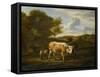 Hilly Landscape with Cows-Adriaen van de Velde-Framed Stretched Canvas