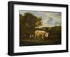 Hilly Landscape with Cows-Adriaen van de Velde-Framed Art Print