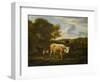 Hilly Landscape with Cows-Adriaen van de Velde-Framed Art Print