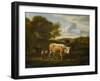 Hilly Landscape with Cows-Adriaen van de Velde-Framed Art Print