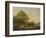 Hilly Landscape with Shepherd, Drover and Cattle-Pieter Gerardus van Os-Framed Art Print