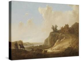 Hilly Landscape with the Ruins of a Castle-Aelbert Cuyp-Stretched Canvas