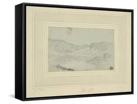 Hilly Landscape-Richard Wilson-Framed Stretched Canvas