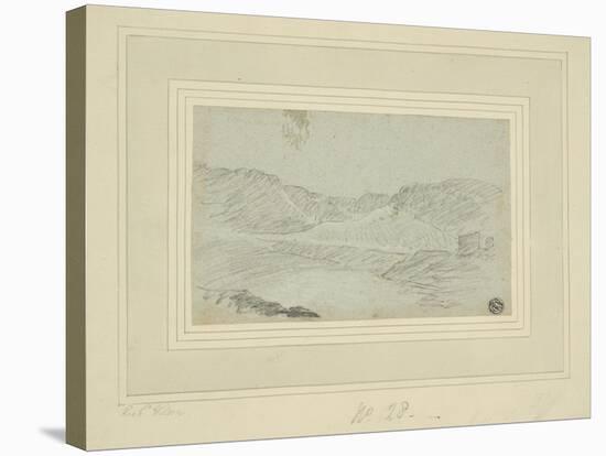 Hilly Landscape-Richard Wilson-Stretched Canvas