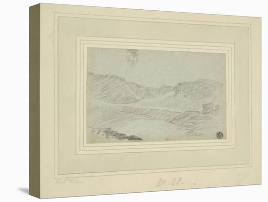 Hilly Landscape-Richard Wilson-Stretched Canvas