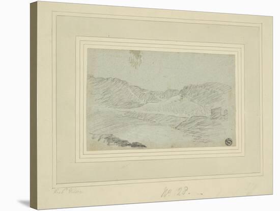 Hilly Landscape-Richard Wilson-Stretched Canvas