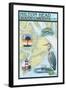 Hilton Head, South Carolina - Nautical Chart-Lantern Press-Framed Art Print