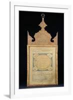 Hilya or hilyeh, Arabic Manuscript with Thuluth Script signed by Mohammad Shakir Al-Sayyed-null-Framed Giclee Print