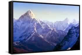 Himalaya Mountains-Microstock Man-Framed Stretched Canvas