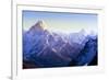 Himalaya Mountains-Microstock Man-Framed Photographic Print