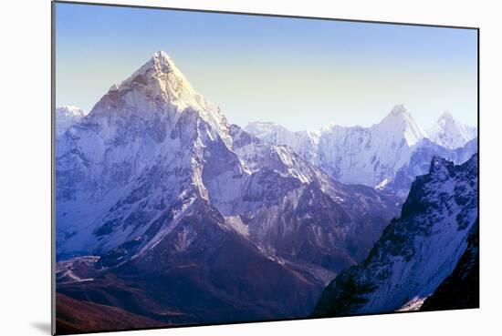 Himalaya Mountains-Microstock Man-Mounted Photographic Print