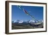 Himalaya Range with Prayer Flags in the Foreground, Tibet, China-Natalie Tepper-Framed Photographic Print