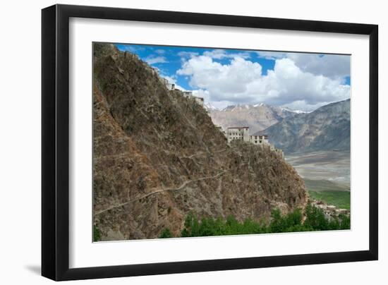 Himalayan Landscape: Tibetan Buddhist Monastery (Karsha Gompa, Largest in Zanskar, Gelugpa Order)…-null-Framed Giclee Print