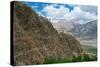 Himalayan Landscape: Tibetan Buddhist Monastery (Karsha Gompa, Largest in Zanskar, Gelugpa Order)…-null-Stretched Canvas