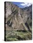 Himalayan Mountain Village in Chenab Valley Near Keylong, Himachal Pradesh, India-Tony Waltham-Stretched Canvas