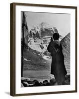 Himalayan Pilgrims, Members of Both Buddhist and Hindu Sects Who Come to Kailas Mountain to See God-null-Framed Photographic Print