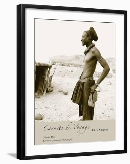 Himba Man-Chris Simpson-Framed Giclee Print