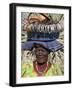 Himba Street Vendor at Opuwo Who Sells Himba Jewellery, Arts and Crafts to Passing Tourists-Nigel Pavitt-Framed Photographic Print