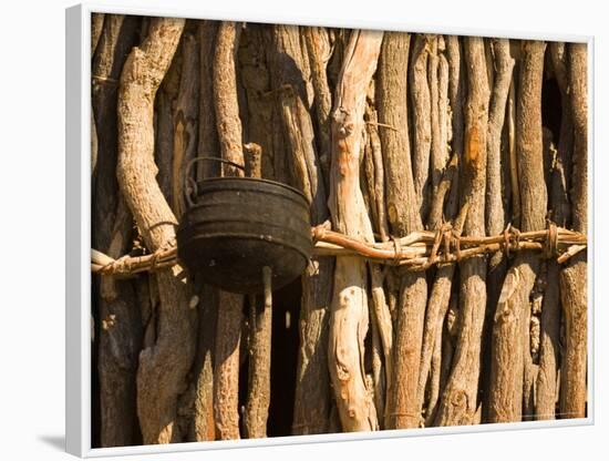 Himba Tribe Hut, Skeleton Coast, Namibia-Michele Westmorland-Framed Photographic Print