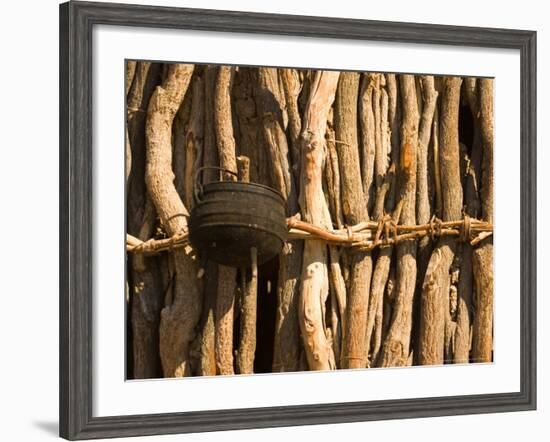 Himba Tribe Hut, Skeleton Coast, Namibia-Michele Westmorland-Framed Photographic Print