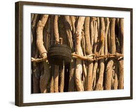 Himba Tribe Hut, Skeleton Coast, Namibia-Michele Westmorland-Framed Photographic Print
