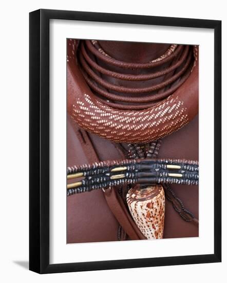 Himba Woman, Kaokoland, Namibia-Peter Adams-Framed Photographic Print