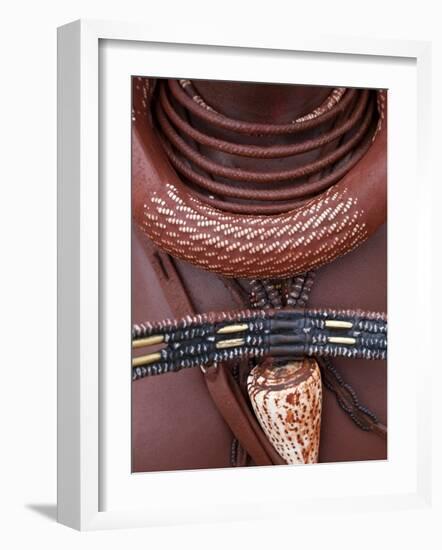 Himba Woman, Kaokoland, Namibia-Peter Adams-Framed Photographic Print