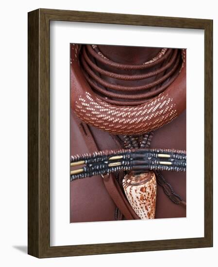 Himba Woman, Kaokoland, Namibia-Peter Adams-Framed Photographic Print