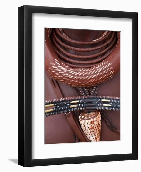 Himba Woman, Kaokoland, Namibia-Peter Adams-Framed Photographic Print