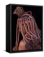 Himba Woman, Kaokoland, Namibia-Peter Adams-Framed Stretched Canvas